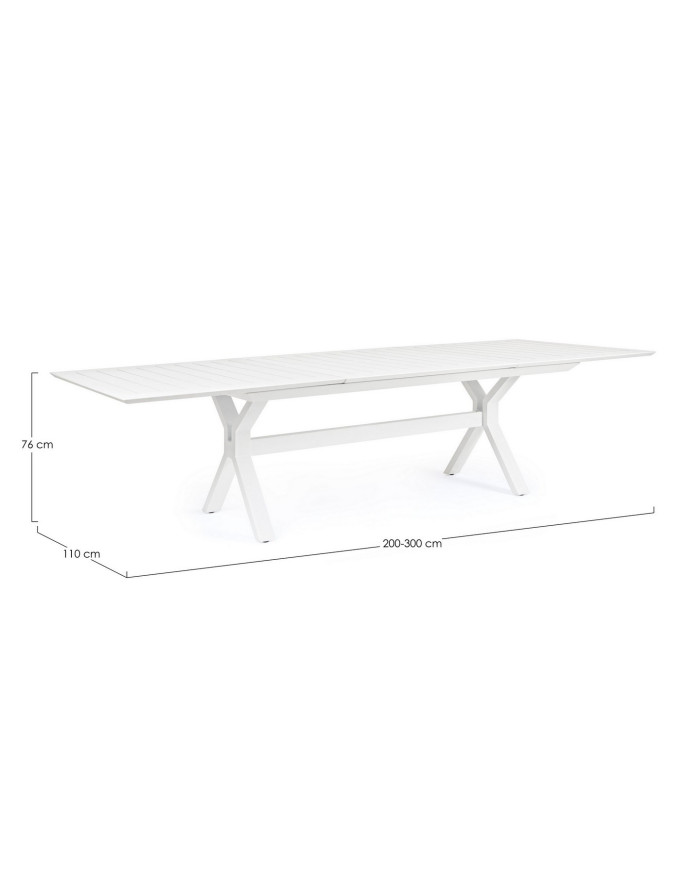MESA EXT.KENYON 200-300X110 BLANCO CX21