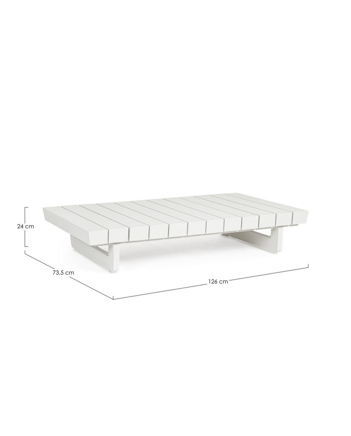 TAVOLINO INFINITY 126X73.5 BIANCO WG20