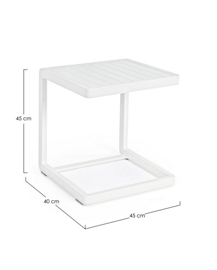 MESITA AUX KONNOR 40X40 BLANCO CX21