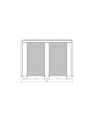 PANEL VERTICAL PÉRGOLA OCEAN ANTRAC