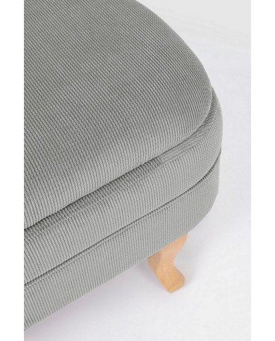 BANCO CON CAJÓN CHENILLE GRIS CLARO