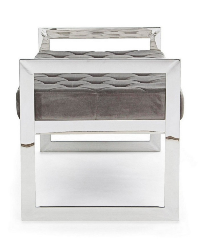 BANCO SVEVA TERCIOPELO GRIS 97X44
