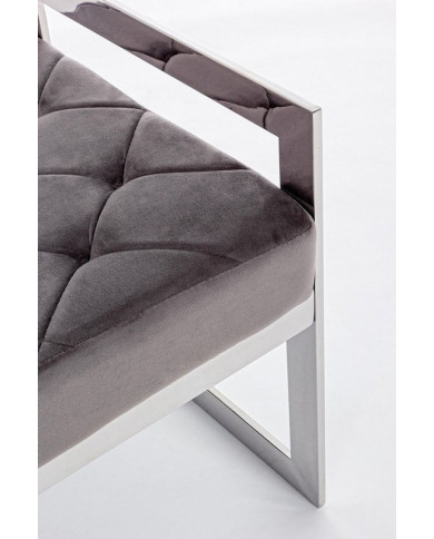 BANCO SVEVA TERCIOPELO GRIS 97X44