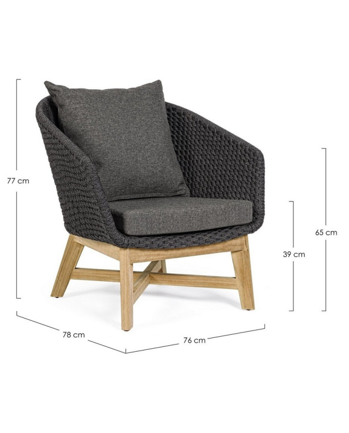 SILLÓN C-COJ COACHELLA ANTRACITA