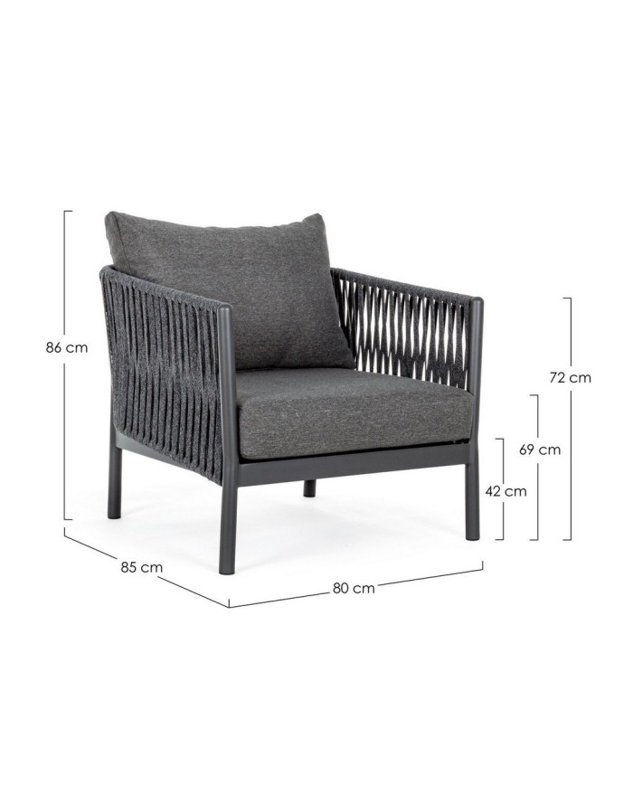 SILLÓN C-COJ FLORENCIA ANTRACITA WG21