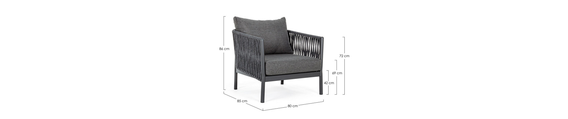 SILLÓN C-COJ FLORENCIA ANTRACITA WG21