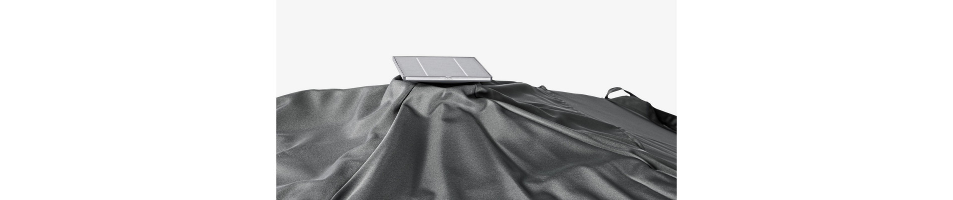 SOMBRILLA EX. INES 3X3 ANO-GRIS OSC LED