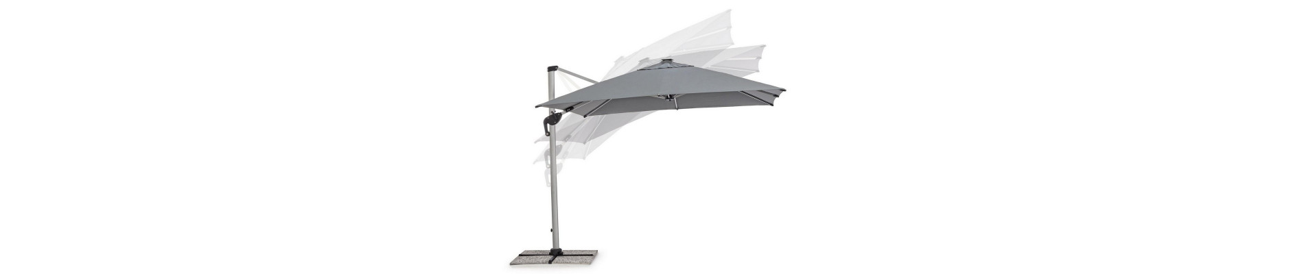 SOMBRILLA EX. INES 3X3 ANO-GRIS OSC LED