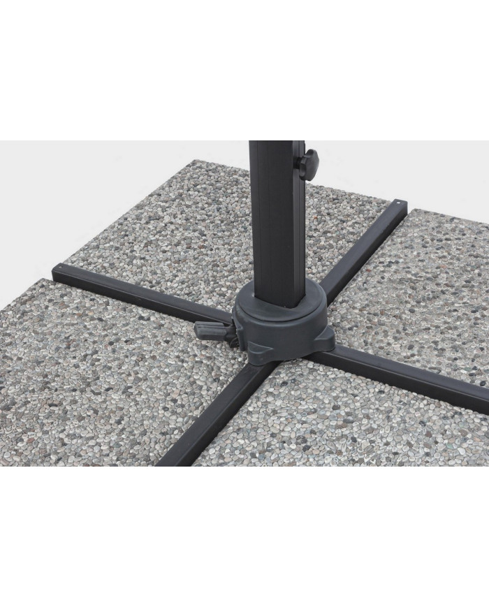 SOMBRILLA EX. INES 3X3 ANTR-GRIS CL LED