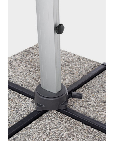 SOMBRILLA EXCÉNT INES 3X4 ANOD-GRIS OSC
