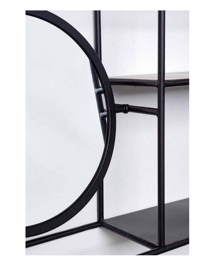 ESTANTE C-ESPEJO NUCLEOS NEGRO