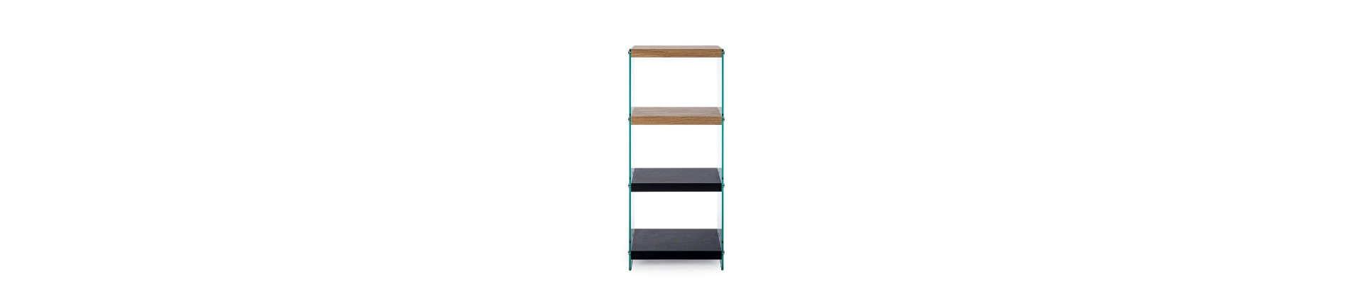 LIBRERÍA 4P LINE WOOD NEGRO