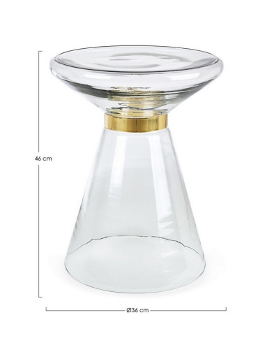MESITA AUX AZMIN VIDRIO CLEAR D36