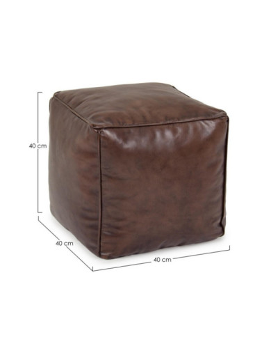 POUF MENDEZ MARRÓN 40X40