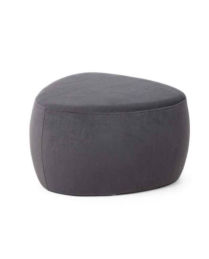 POUF STONE GRIS OSCURO L