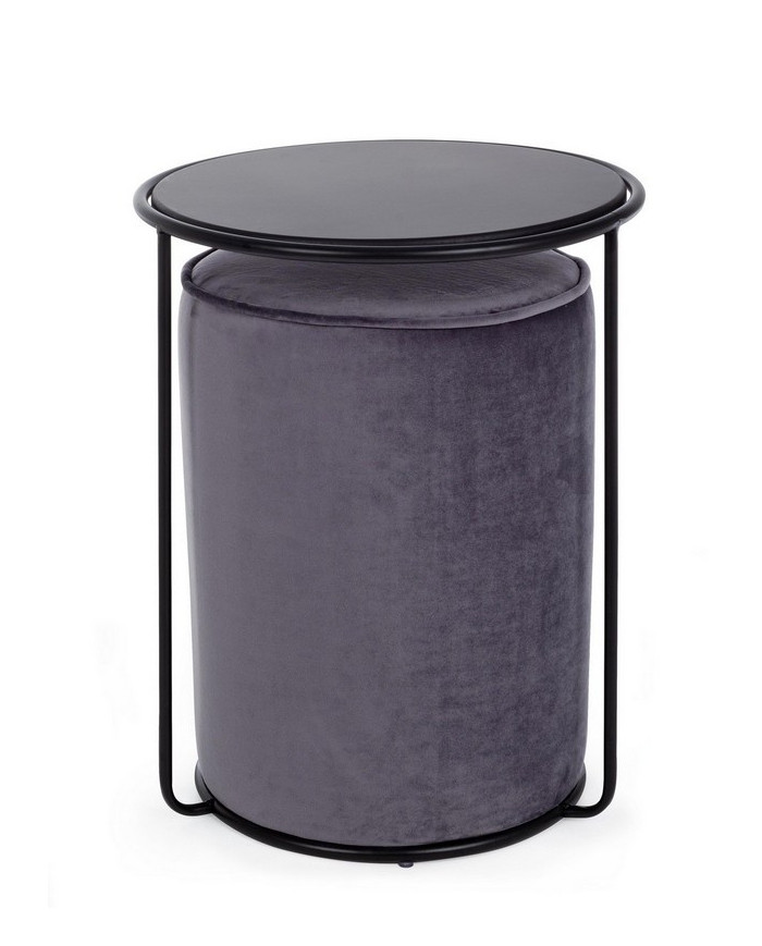 SET2 MESITA-POUF ANNIKA GRIS OSC