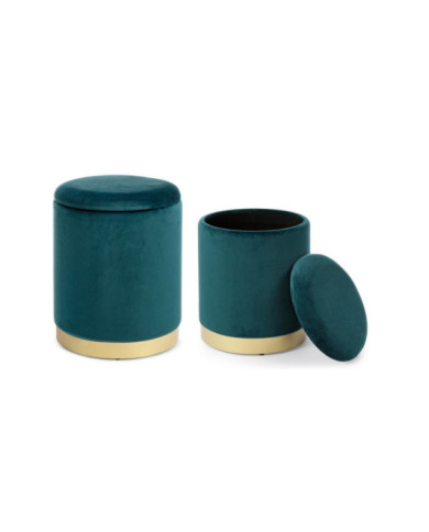 SET2 POUF CONT POLINA AZUL MARINO