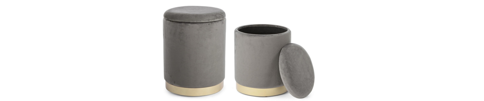 SET2 POUF CONT POLINA GRIS