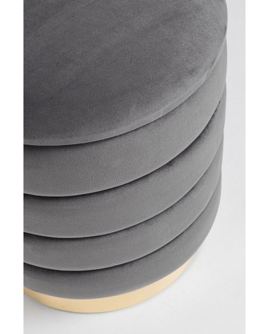 SET2 POUF CONTENEDOR DARINA GRIS