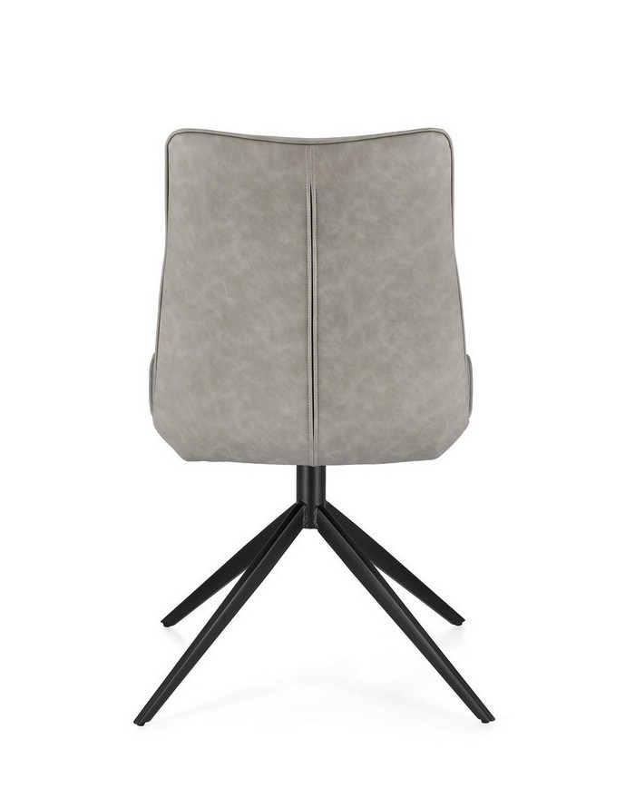 SILLA JORDAN PU GRIS PALOMA
