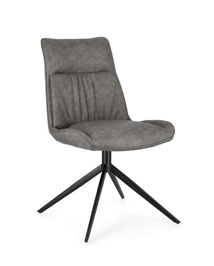 SILLA JORDAN PU GRIS PALOMA