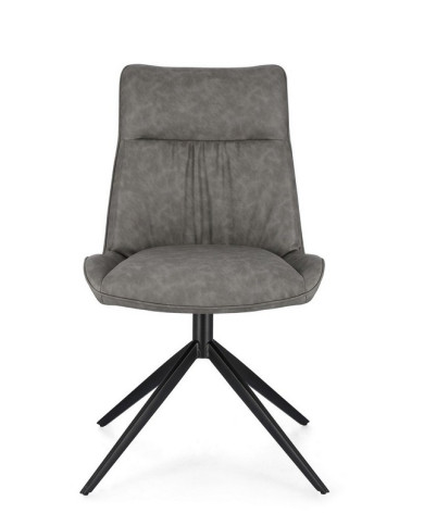 SILLA JORDAN PU GRIS PALOMA