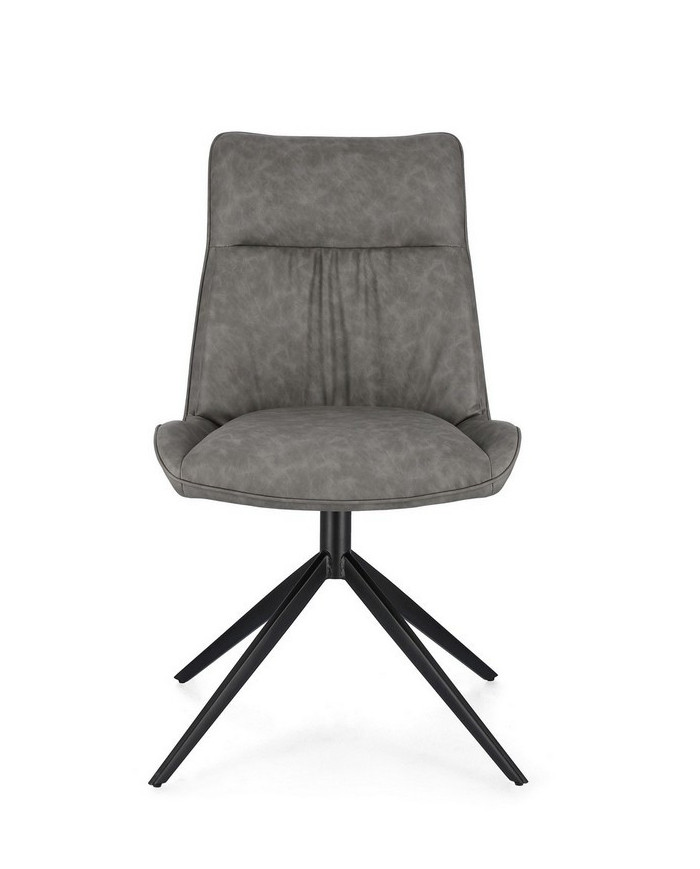 SILLA JORDAN PU GRIS PALOMA