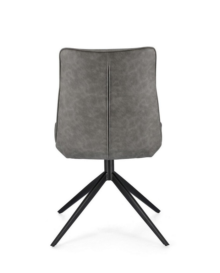 SILLA JORDAN PU GRIS PALOMA