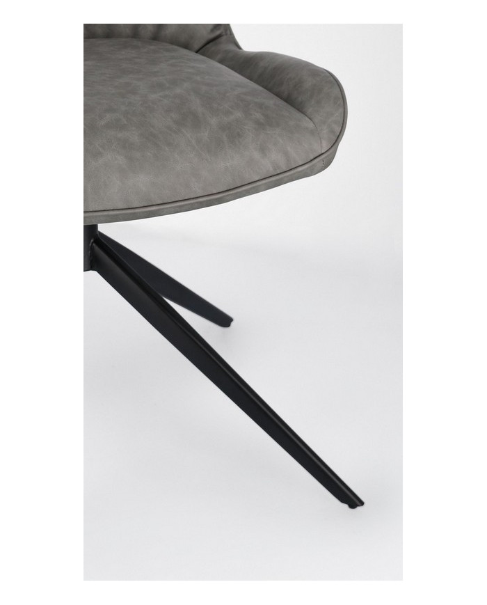 SILLA JORDAN PU GRIS PALOMA