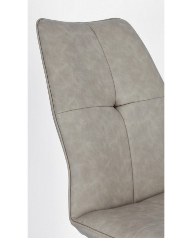 SILLA KEPLER PU GRIS PALOMA