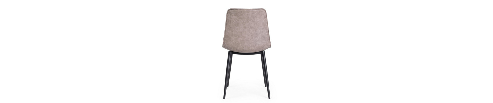 SILLA KYRA PU BEIGE VINT. ESTRUCT. NEGRO