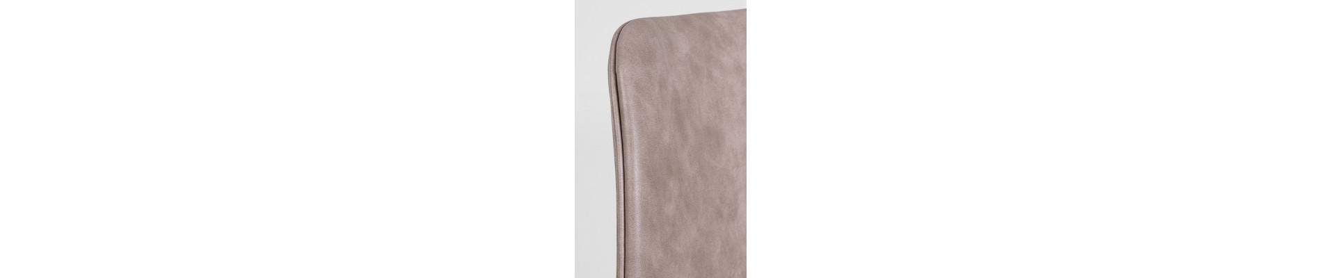 SILLA KYRA PU BEIGE VINT. ESTRUCT. NEGRO
