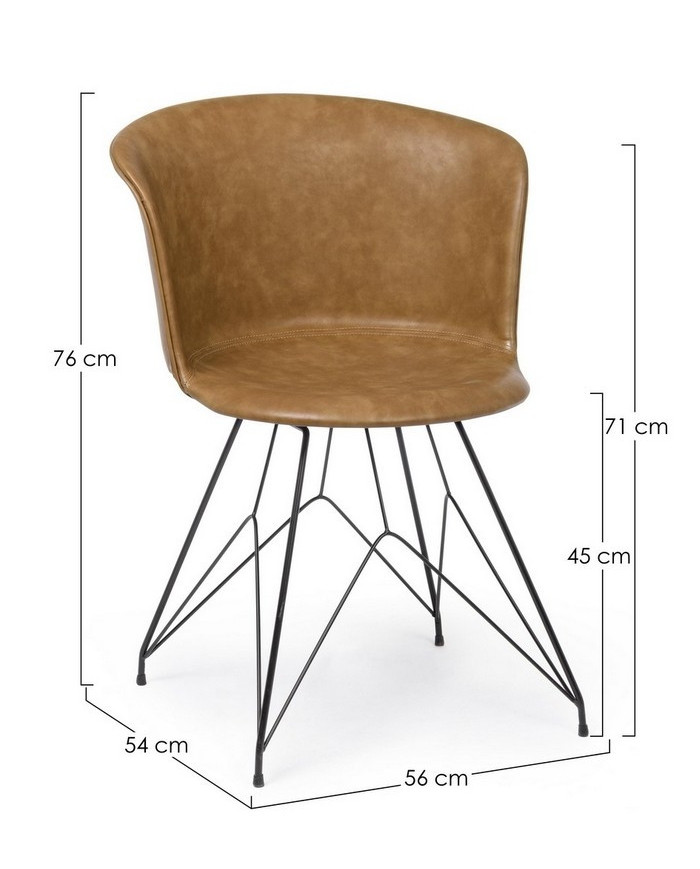 SILLA LOFT PU CUERO VINTAGE