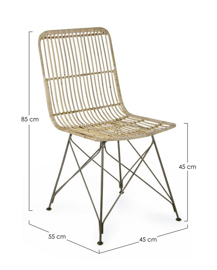 SILLA LUCILA KUBU NATURAL