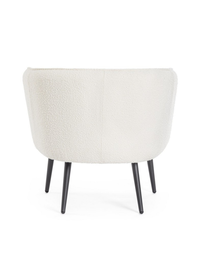 SILLÓN AVRIL BLANCO BUCLÉ