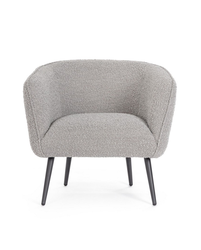 SILLÓN AVRIL GRIS BUCLÉ