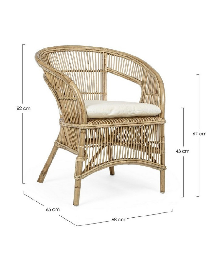 SILLÓN C-COJ CONSUELO NATURAL