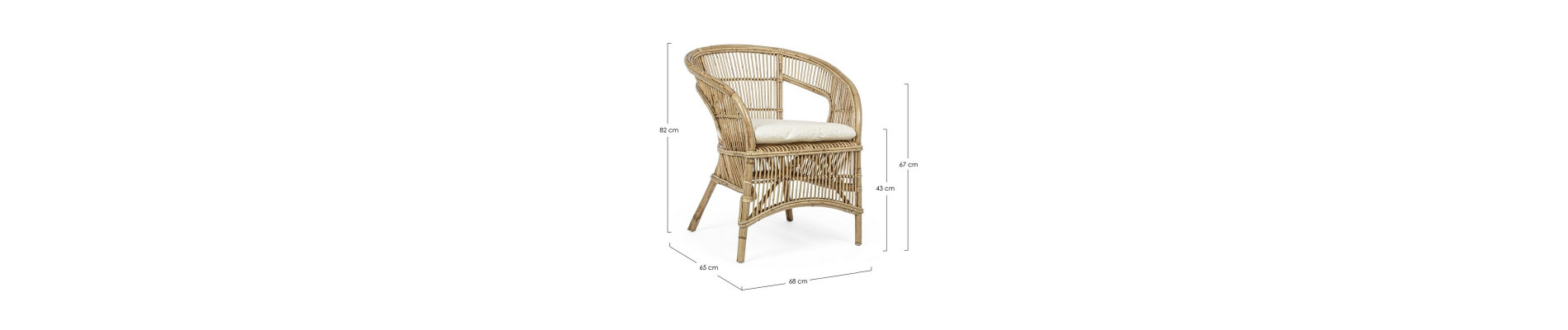 SILLÓN C-COJ CONSUELO NATURAL