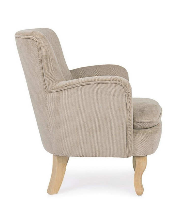 SILLÓN CHENILLE GRIS TOPO