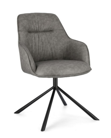 SILLÓN GRANT PU GRIS