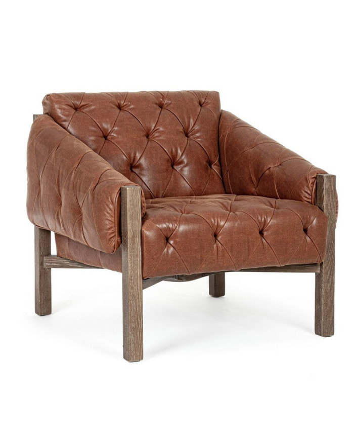 SILLÓN HARRISON MARRÓN VINTAGE