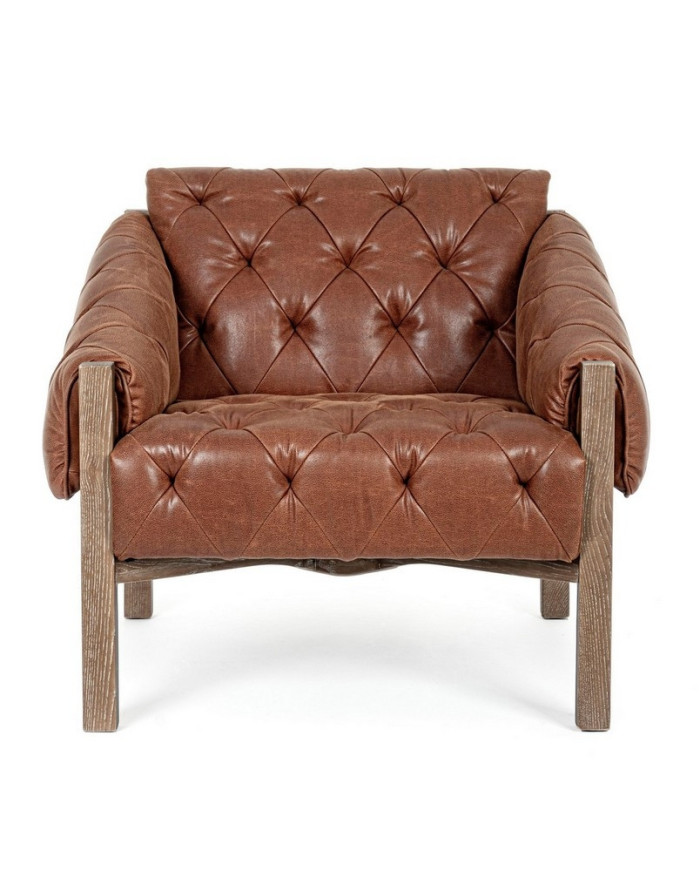 SILLÓN HARRISON MARRÓN VINTAGE