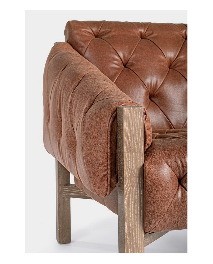 SILLÓN HARRISON MARRÓN VINTAGE