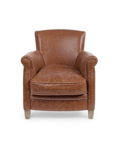 SILLÓN NEBRASKA MARRÓN VINTAGE