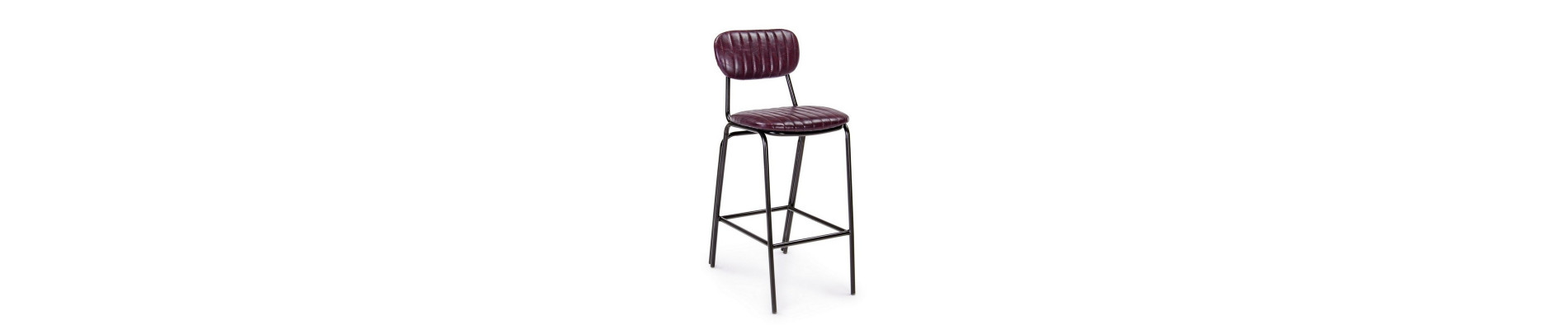 TABURETE BAR DEBBIE BORDEAUX VINTAGE
