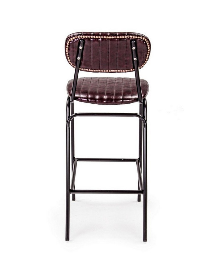 TABURETE BAR DEBBIE BORDEAUX VINTAGE