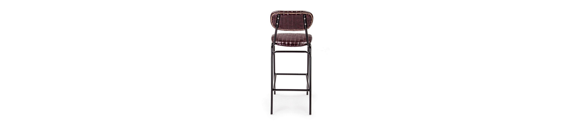 TABURETE BAR DEBBIE BORDEAUX VINTAGE