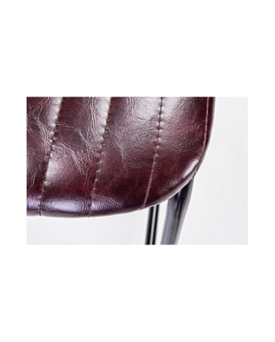 TABURETE BAR DEBBIE BORDEAUX VINTAGE