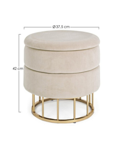 TABURETE CONT. PAVLINA BEIGE