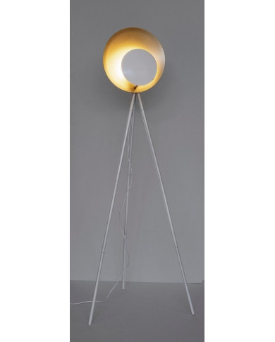 LÁMPARA DE PIE DESIGN TRIPODE BLA-ORO H1